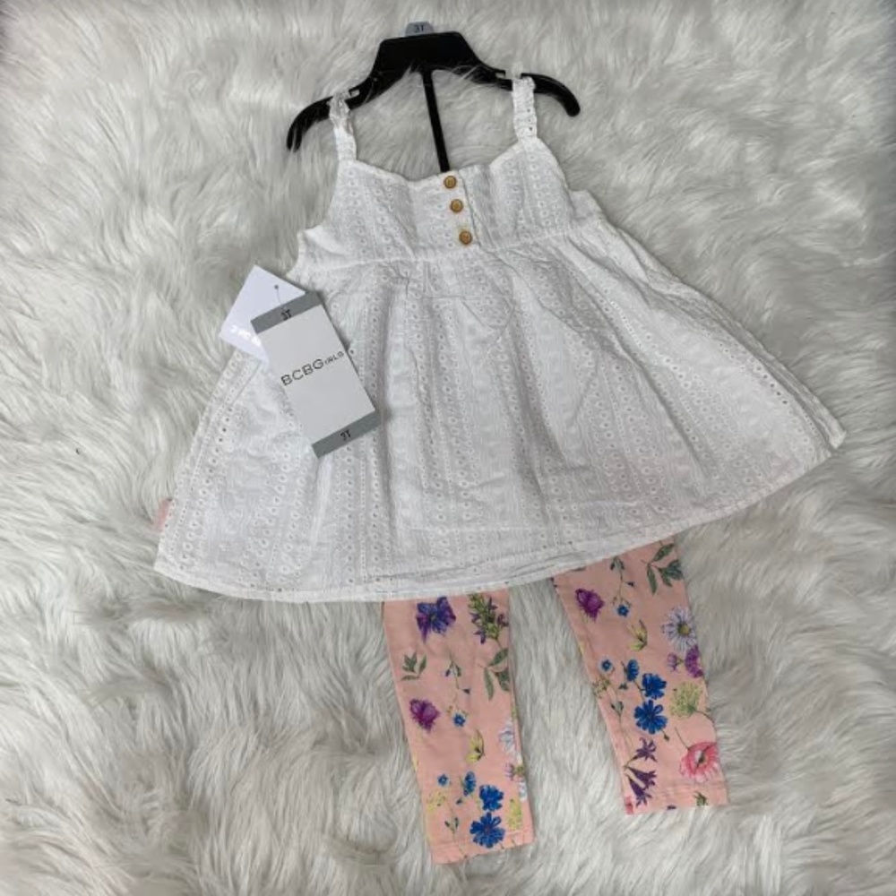 NWT BCBGirls 2-Piece Top & Floral Legging Set